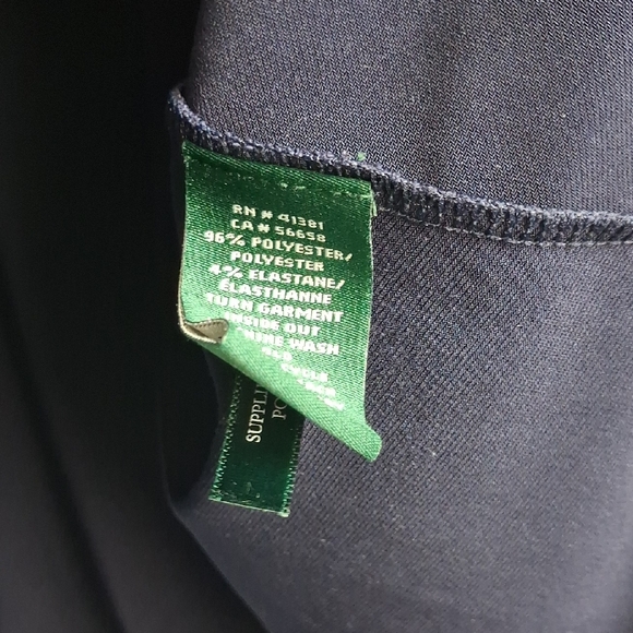 Ralph Lauren Lauren Navy Blue V-Neck Short Sleeve Tunic Dress XL - Picture 5 of 6